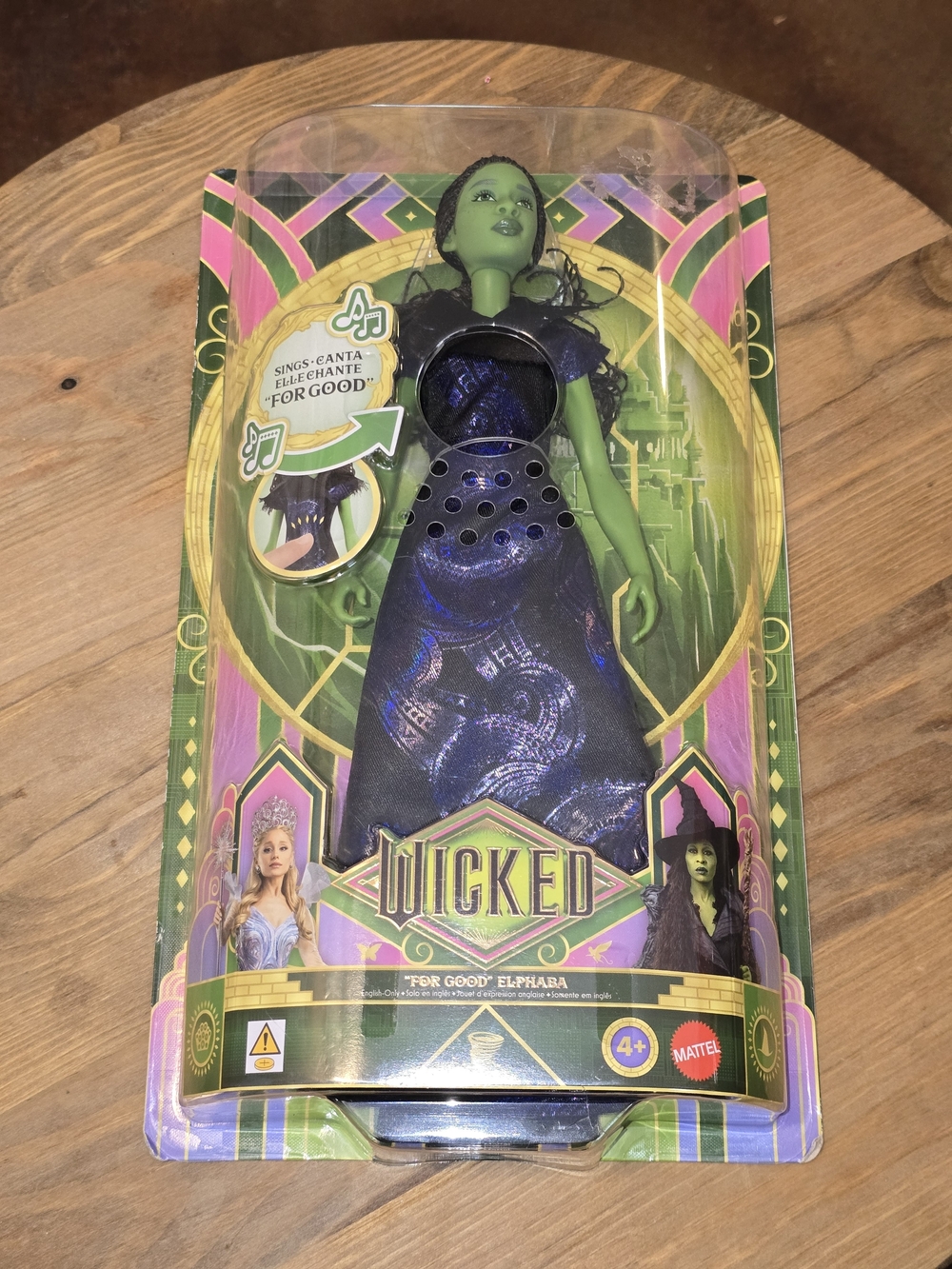 Mattel Wicked For Good Singing Elphaba Doll Factory Sealed JFM09